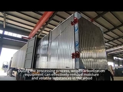 Forno de tratamento térmico de madeira de alta temperatura de capacidade personalizável operação inteligente