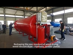 Secador de madeira de vácuo de radiofrequência para indústria pesada para aplicações versáteis