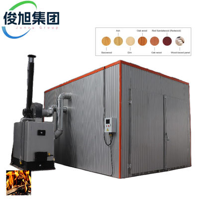 Construção industrial personalizada Forno de secagem de madeira Controle de temperatura de várias zonas Apoio OEM